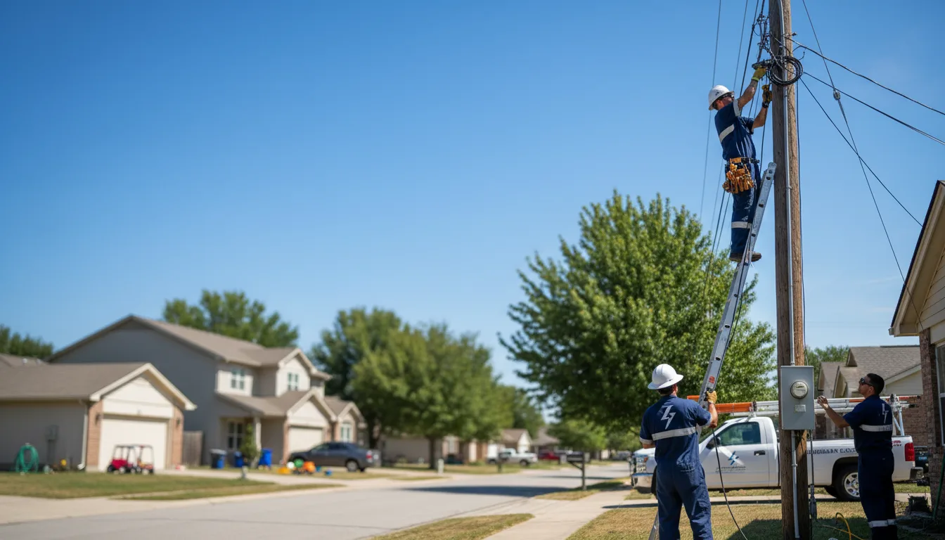 Residential electrician providing installation services in Fredericksburg, PA